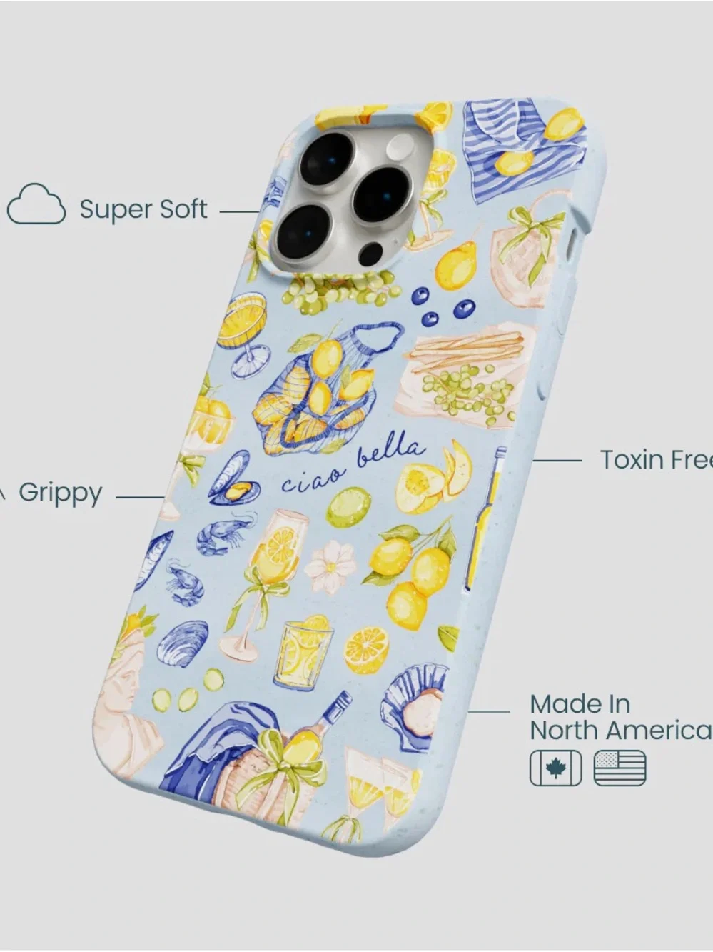 NWOT Pela Case Powder Blue Ciao Bella iPhone 14 Pro Max Case